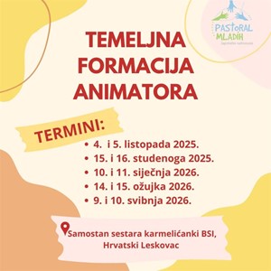 Otvorene prijave za Temeljnu formaciju animatora